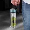 Wanxiang Double-Layer Glass Tea Infuser Bottle