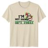 Funny Sloth IM NOT DOING SHT TODAY Sarcastic Graphic TShirt