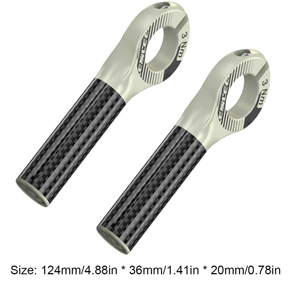 Bicycle Handlebar Bar Ends Multi Angle Adjustment Carbon Fibre Auxiliary Riding Horn Rest Handlebars Outdoor Cycling Accessories