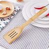5PCS Wooden Cooking Utensils for Non-Stick Pan Cooking Tools Set Accessories Complete Bamboo 30cm