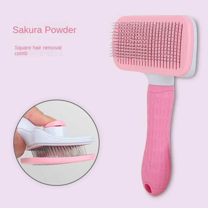 Pet Hair Brush Pet Cat Grooming Brush Hair Removal Brush Dog and Cat Grooming Tool Cleaning Scraper Dog and Cat Grooming Brush