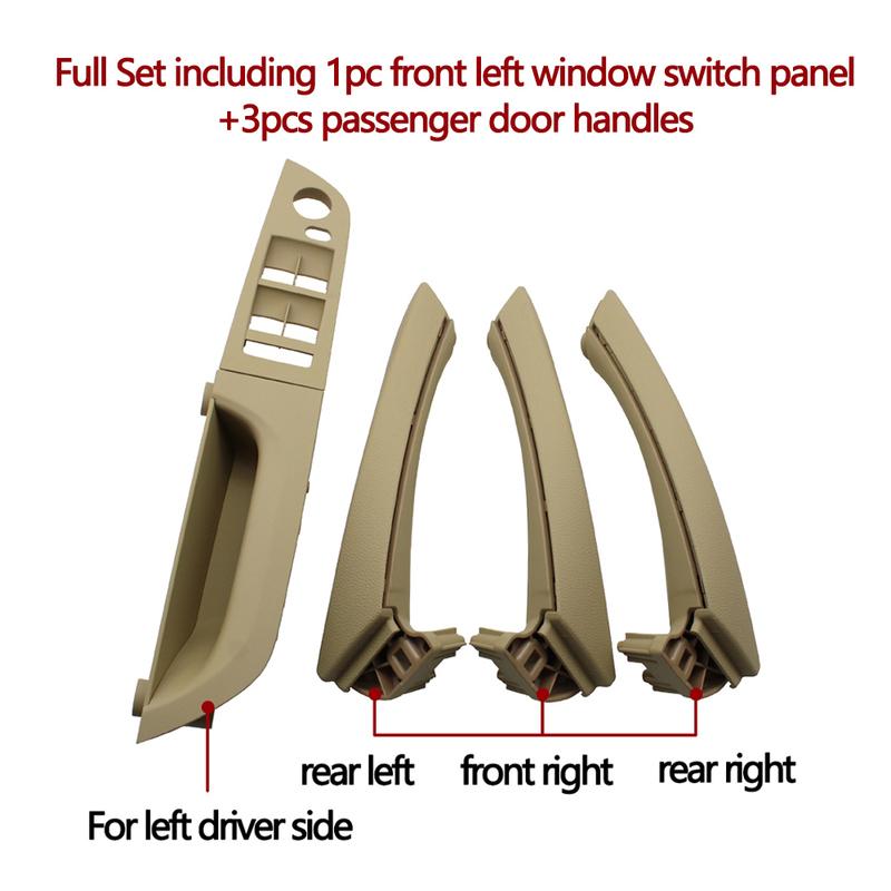 7PCS Set LHD Interior Accessories Window Switch Panel Door Handle Full Set For BMW 3 Series E90 E91 316 318 320 325 328i