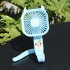 Mini Cooling Fan with Flexible Long Handle 3 Speed USB Rechargeable Devil Horn Handheld Desk Fan Portable Travel Outdoor Personal Fan