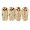 4Pcs pack Copper Brass, Cabinet 8mm barrel hinges 180 degrees  Opening Angle small Gift Box Concealed Barrel Hinge