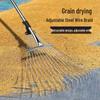 Adjustable Stainless Steel Wire Lawn Rake