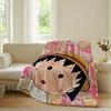 Cartoon C-Chibi Maruko-chan Blanket Warm Soft Suitable For Bedroom Sofa Bed Living Room Office Travel Camping Gifts