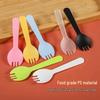 Individually Wrapped Disposable Food-Grade Plastic Sporks