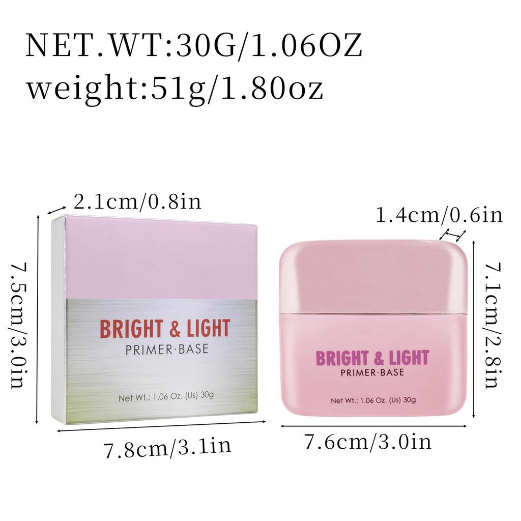 1Pc Isolation Moisturizing Primer for Women – Pore-Blurring, Non-Caking Formula for Smooth Face & Eye Makeup Application