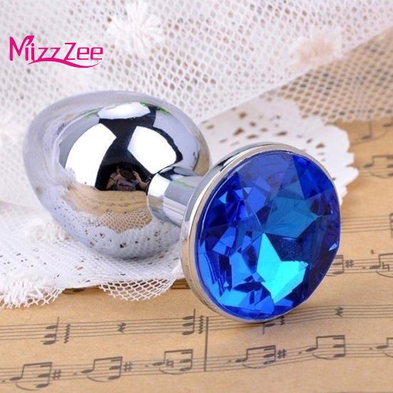 Mizz Zee Faux Penis Dildo Diamond Anal Plug Couple Vagina Massage Masturbation Sex