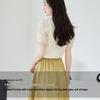 VICTORIA&VERA Women's New Chinese Style Stand Collar Short Sleeve Shirt
