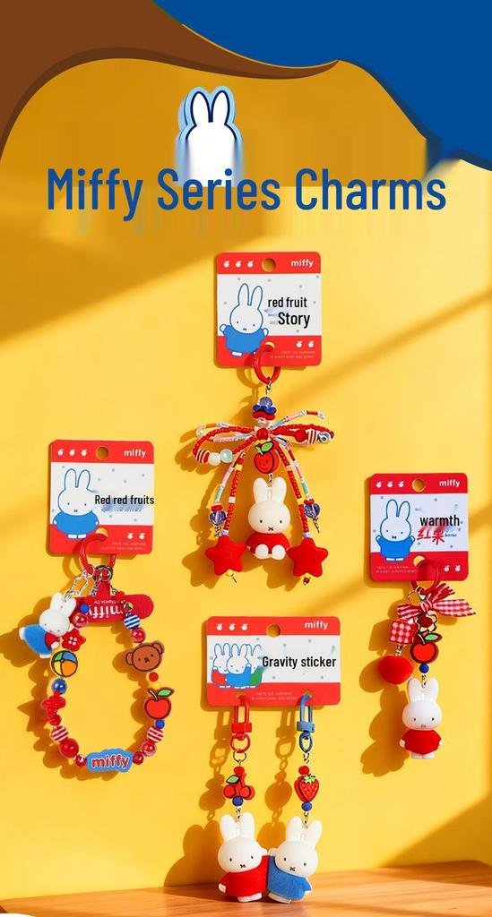 Genuine Miffy New Year Keyring: Cute Couple & Best Friend Gift Pendant