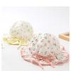 Spring Summer Cute Baby Girls Hat Floral Cotton Bucket Cap Dome Newborn Hats 1-18M