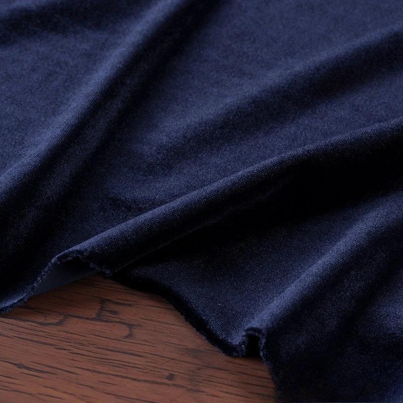 100x155cm Stretch Velvet Fabric Diamond Luster Cloth Soft Upholstery TextilesDiy Velour for Sofa Curtain Background