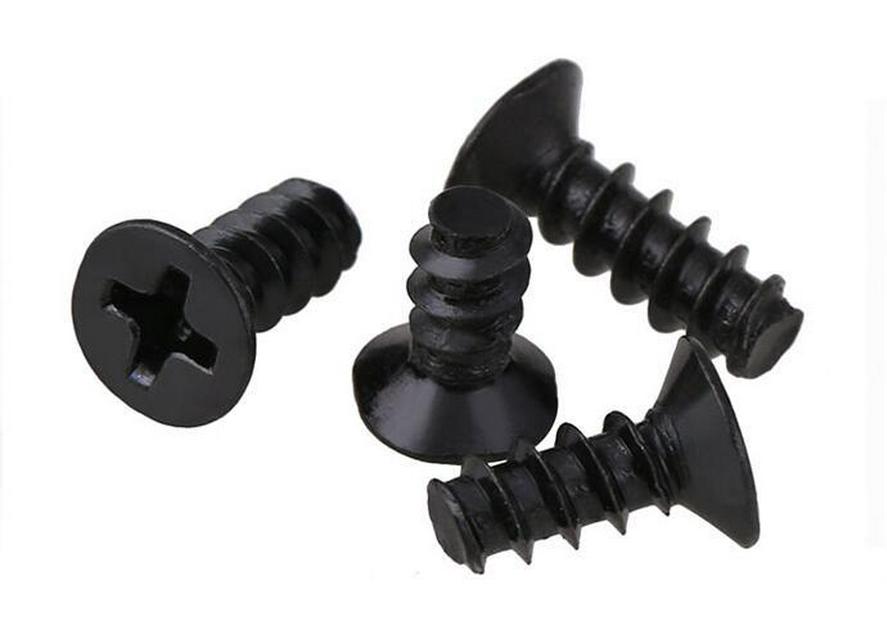 304 Stainless Steel Black Zinc Self-Tapping Screws: M2, M2.3, M2.6, M3, M4, Pan & Countersunk Flat Head