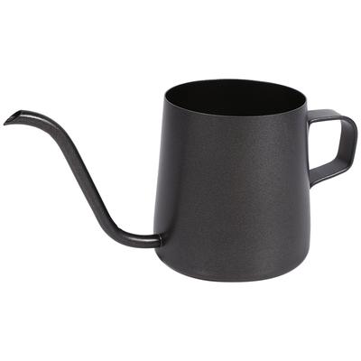 Cafetera de Goteo de Acero Inoxidable Negro con Caño de Cuello de Cisne Largo (250ml)