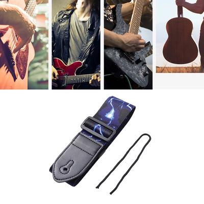 Verstellbarer Gitarrengurt mit Lederenden Universeller Gitarren-Schultergurt Ersatz Gitarrengürtel Gitarrenzubehör