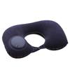 Inflatable U-Shaped Travel Neck Pillow – Portable, Flocked PVC for Camping & Airplane Comfort
