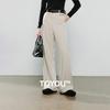 Chuyu Women's High-Waist Wide-Leg Far Infrared Heating Casual Pants