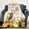 To My Sister Love And Friendship Throw Customizable Blanket Personalized Text Ultrasoft For Sofa Couch Office Bed Picnics Four Seasons Universal