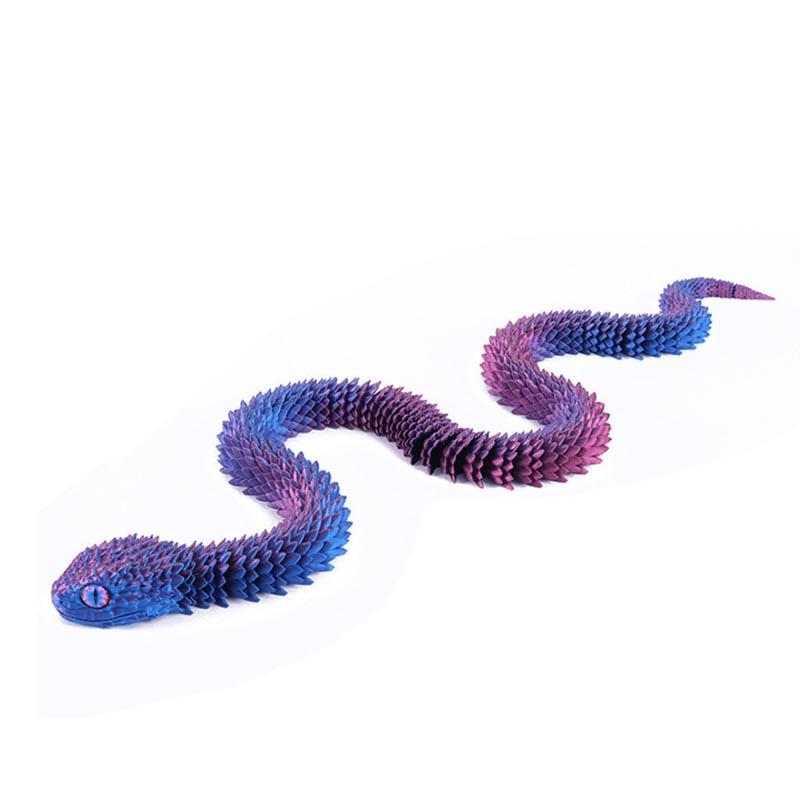 Model 3D Printed Dragon Rex Realistic Dinosaur Jointed Full Movable Birthday Laser Viper Animals Decorative Desktop Kid Toy Gift