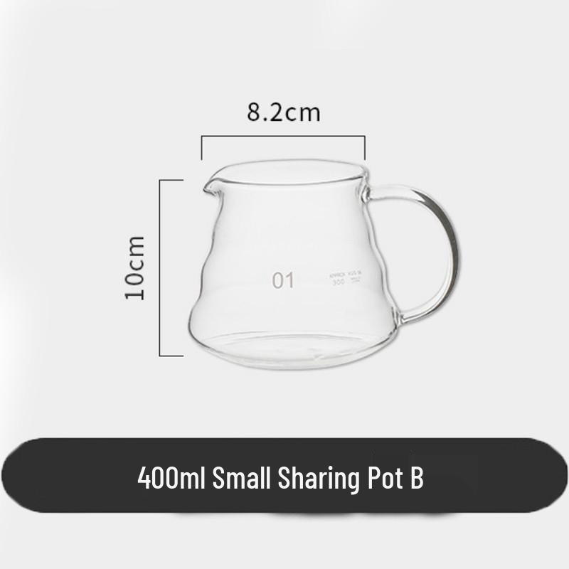 Glass Pour Over Coffee Drip Set with Scale for Cold Brew & Americano