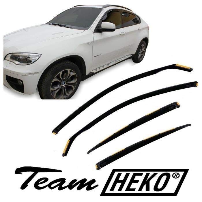 Déflecteurs d'air - J&amp;J AUTOMOTIVE - BMW X6 - Fumé - Acrylique renforcé - Installation facile