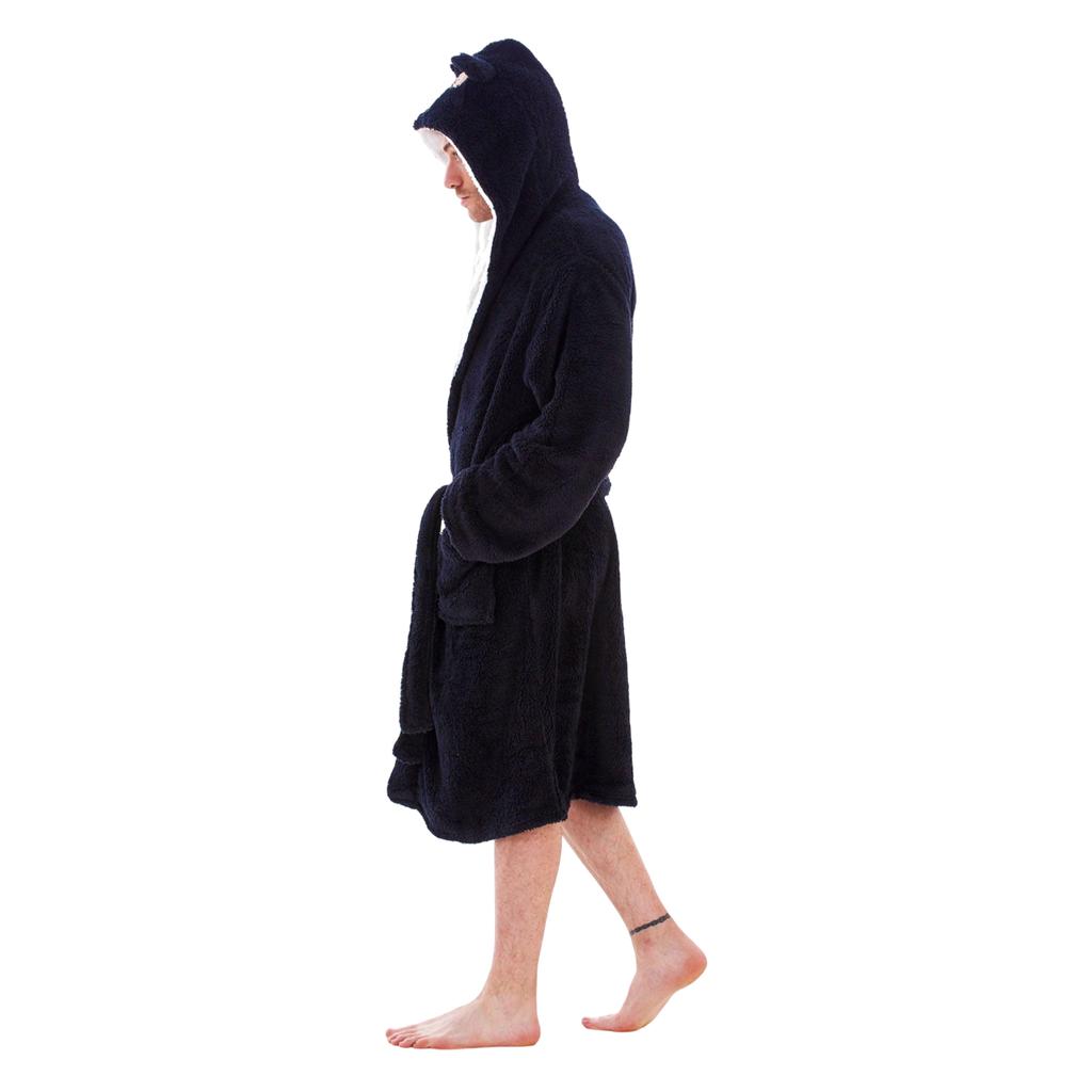 Keanu Mens Gorilla Head Fleece Dressing Gown