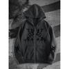 Herren Reißverschluss Hoodie 3D Druck Lässig Lockerer Schnitt Sweatshirt Jugend