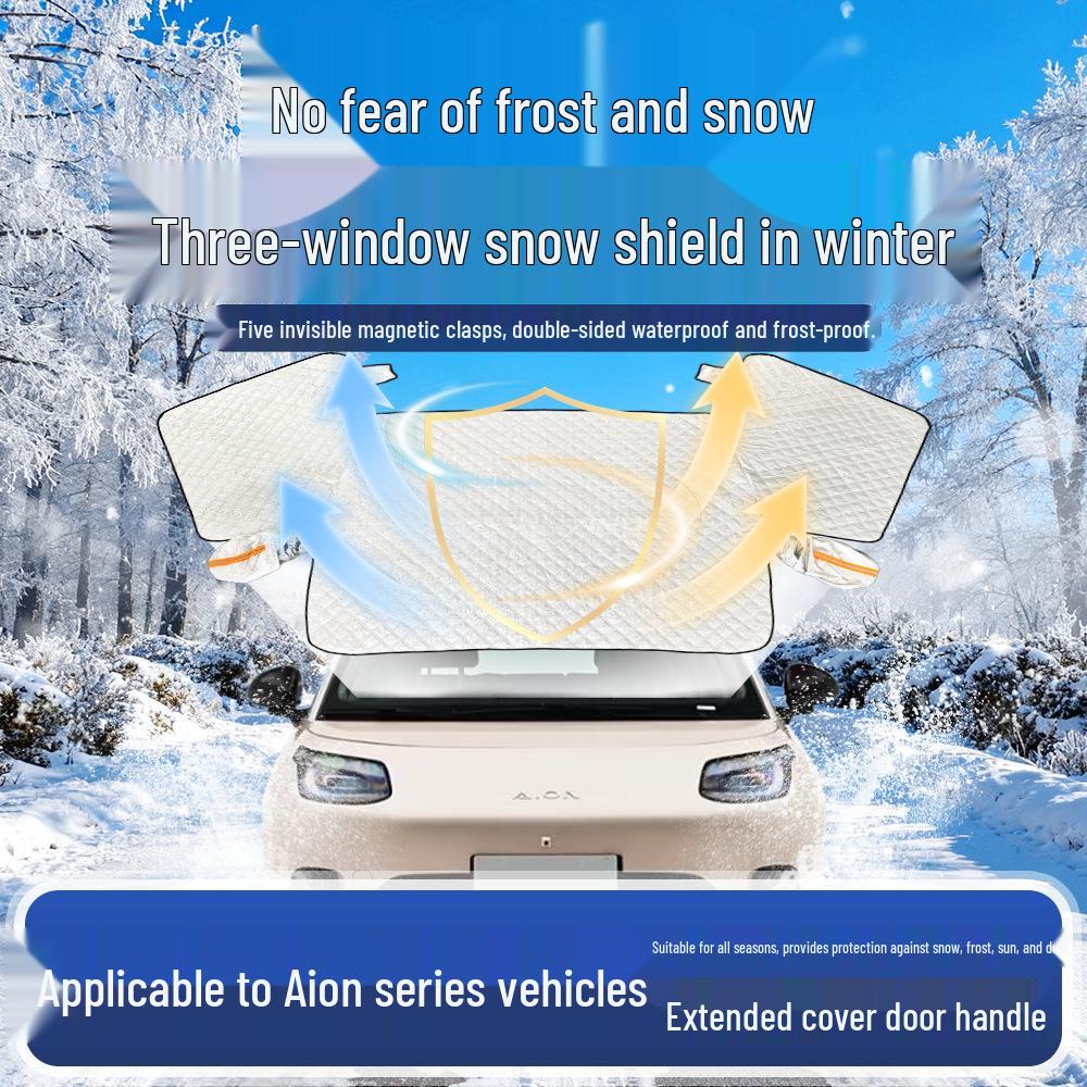 AION Car Windshield Cover: Sunshade, Heat Insulation, Snow Protection for Y/V/LX/S Plus AION LX