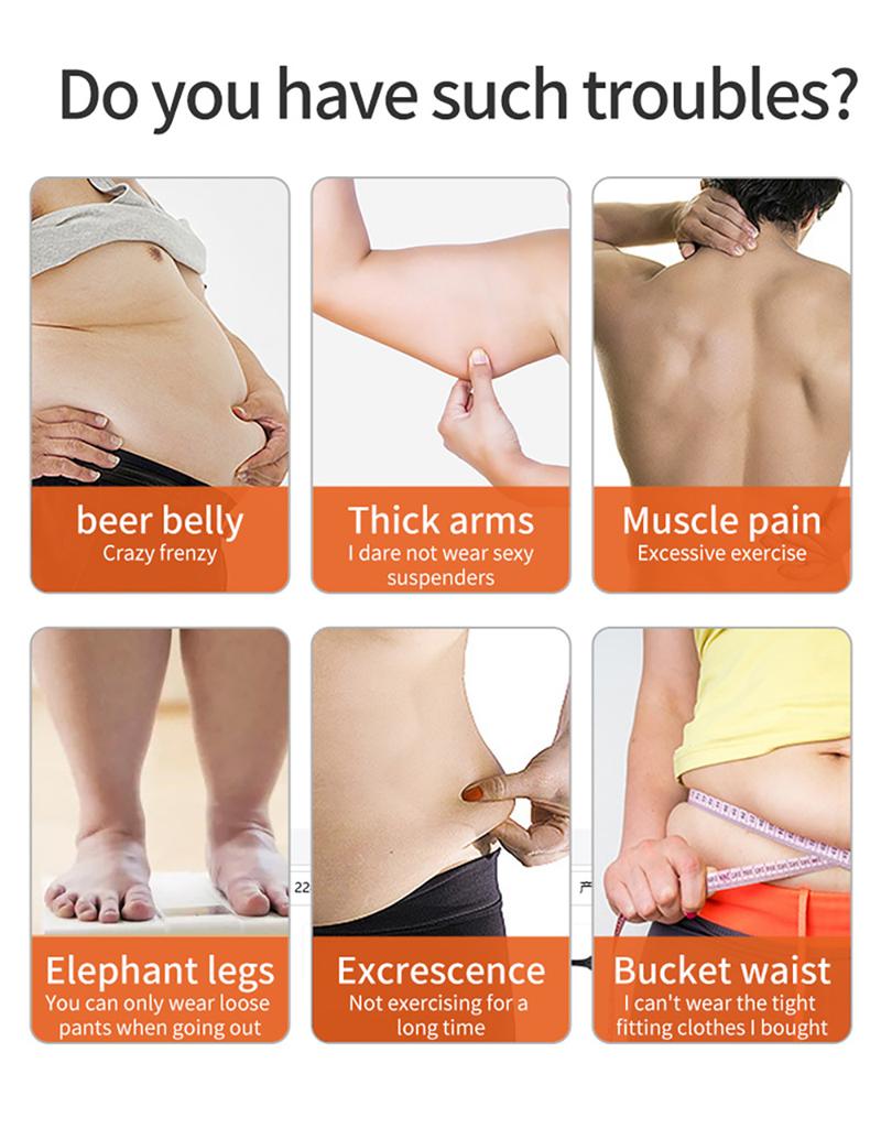 EMS Muscle Stimulator Smart Electric Fitness Abdominal Training Weight Loss Belt Muscle Relax Body Slimming Shaping Massager