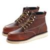Steel Toe Work Boots UK Size 8.5 Waterproof Moc Toe for Men Slip-Resistant