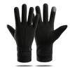 Winter Keep Warm Touch Screen Plus Velvet Inside Suede Mens Gloves Fashion Simple Cold Protection Thicken Man Outdoor Gloves