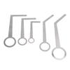 5PCS Saxophone Pad Repair Tool Lightweight Portable Metal Silver Saxophone Leveling Rings Pad