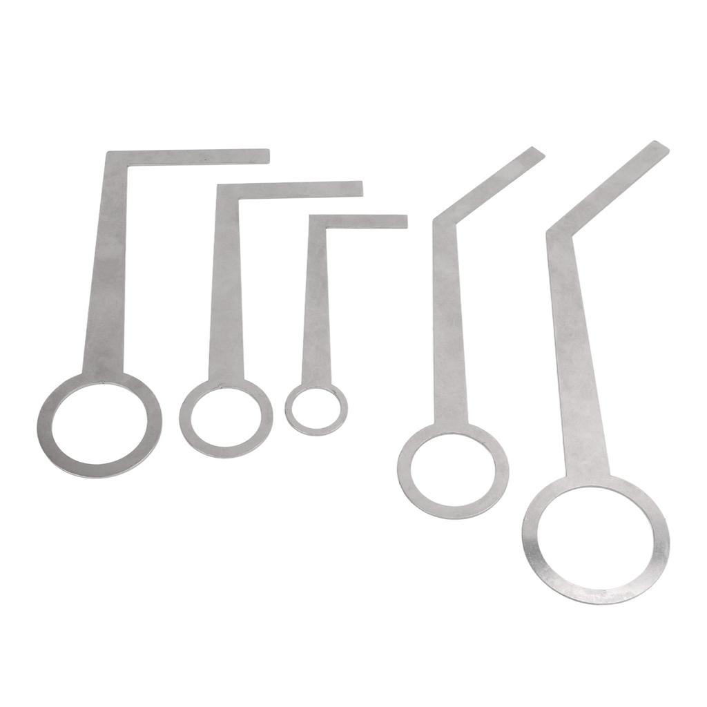 5PCS Saxophone Pad Repair Tool Lightweight Portable Metal Silver Saxophone Leveling Rings Pad