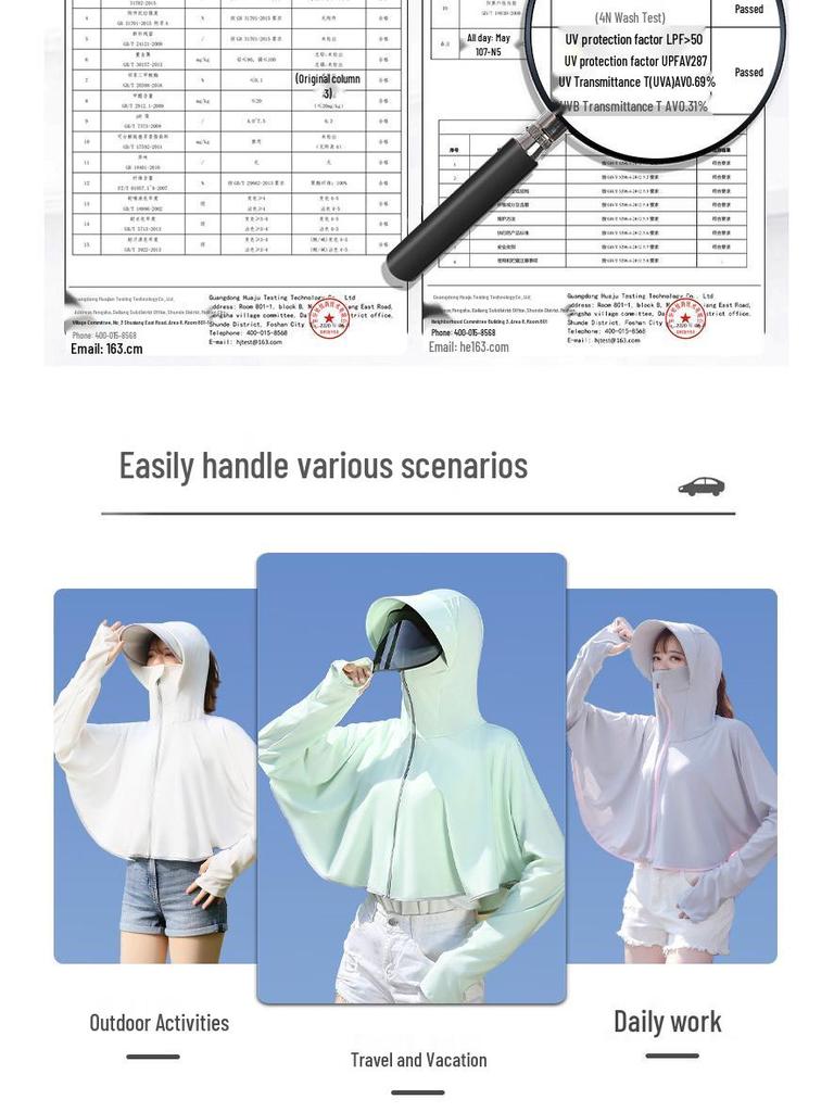 Women's Hooded UV Protection Cycling Jacket - Lightweight & Breathable