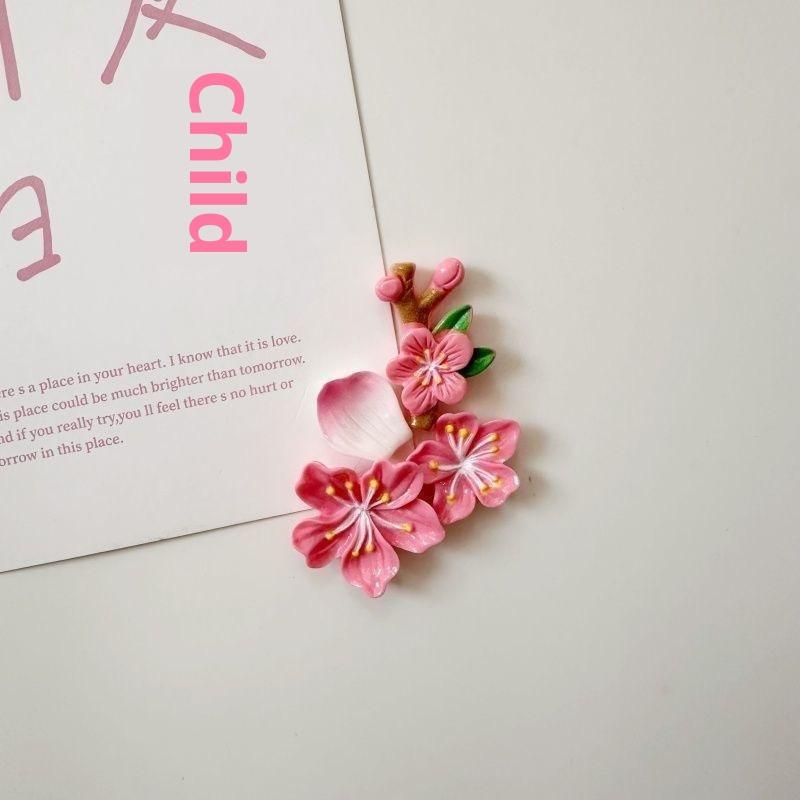 8/16Pcs Magnetic Cherry Blossom Fridge Magnet Cute Flower Magnetic Decor For Home