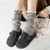 Boots Still Cotton Socks Cover Lace Lolita Stack Socks Girl Bow Sweet Thickened Girl Leg Cover