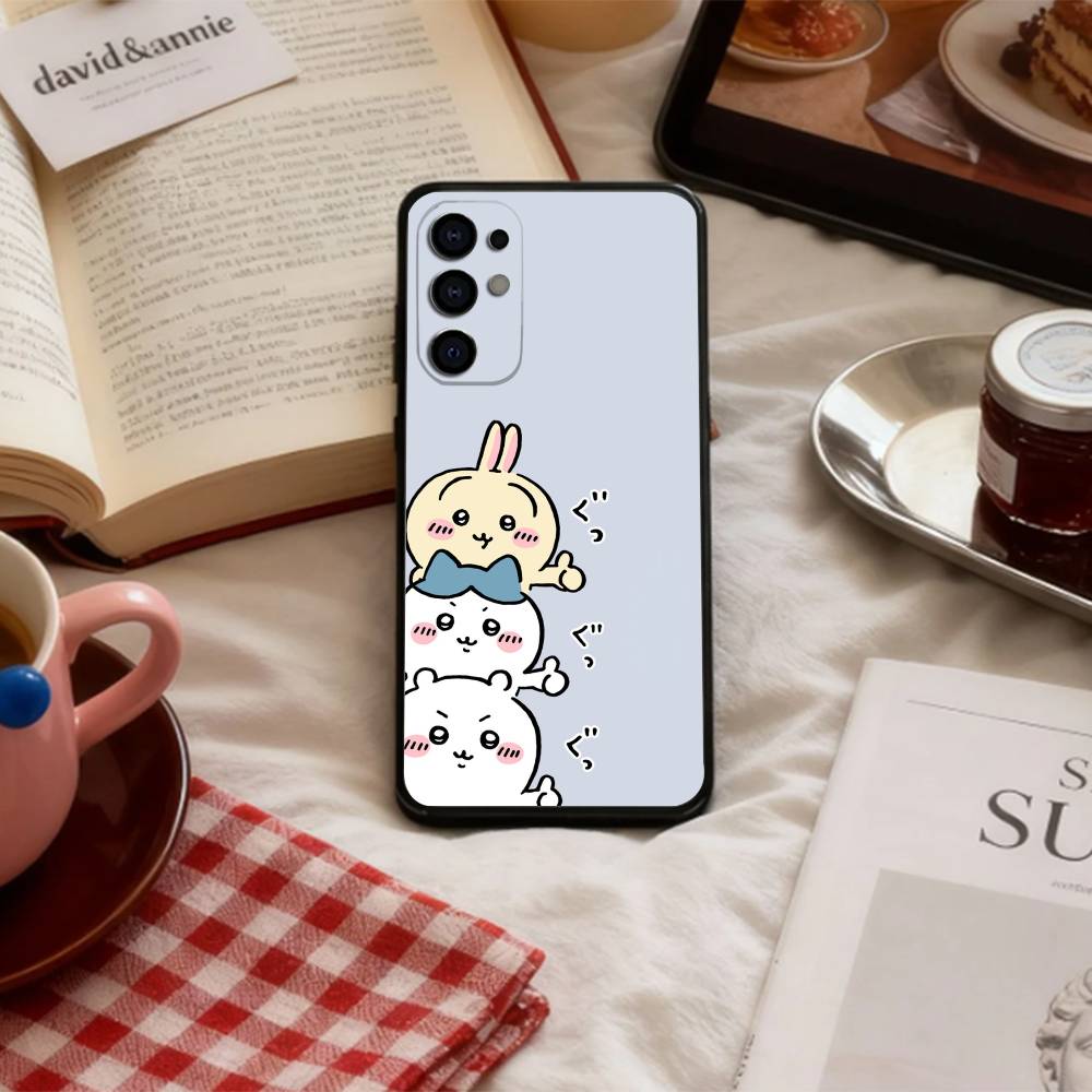 Cute C-C-Chiikawas   Phone Case For Samsung S 25,24,23,22,30,21,10,9,Ultra,Plus,Lite,FE,4,5 G Soft Black Case