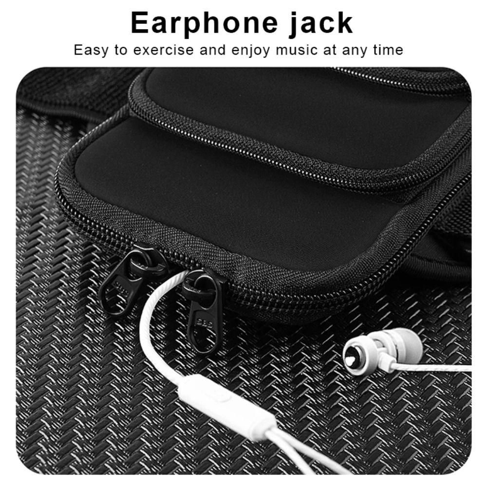 Large Capacity Running Phone Bags Three Pockets Mobile Phone Arm Bag Arm Band Pouch  Outdoor Sports