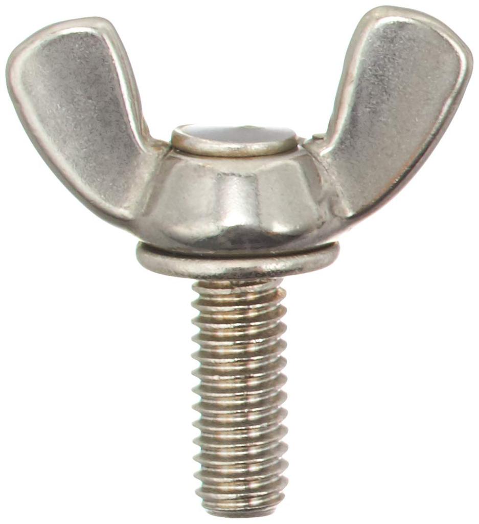 TRUSCO Forged Wing Stainless M6 x Pack of B350615 Bolts, Steel, 15, 5,