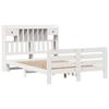 VidaXL Lit bibliothèque sans matelas blanc 160x200 cm bois pin massif 3309969