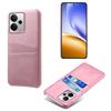 For Realme 14 5G Case Dual Card Slots PU Leather+Hard PC Phone Cover