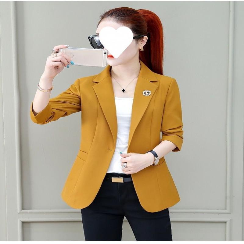 Short small blazer womens spring new thin foreign style fashion suit jacket
