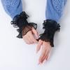 Sweet Ruffle Fake Sleeves For Travel/Cosplay Lace Detachable Flared Cuffs Sweater Decorative Wrist Warmers Wristband Ornament