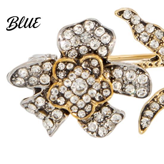 Flower Brooch 3Pcs/Set Women Brooch Bee Design Pin with Sparkling