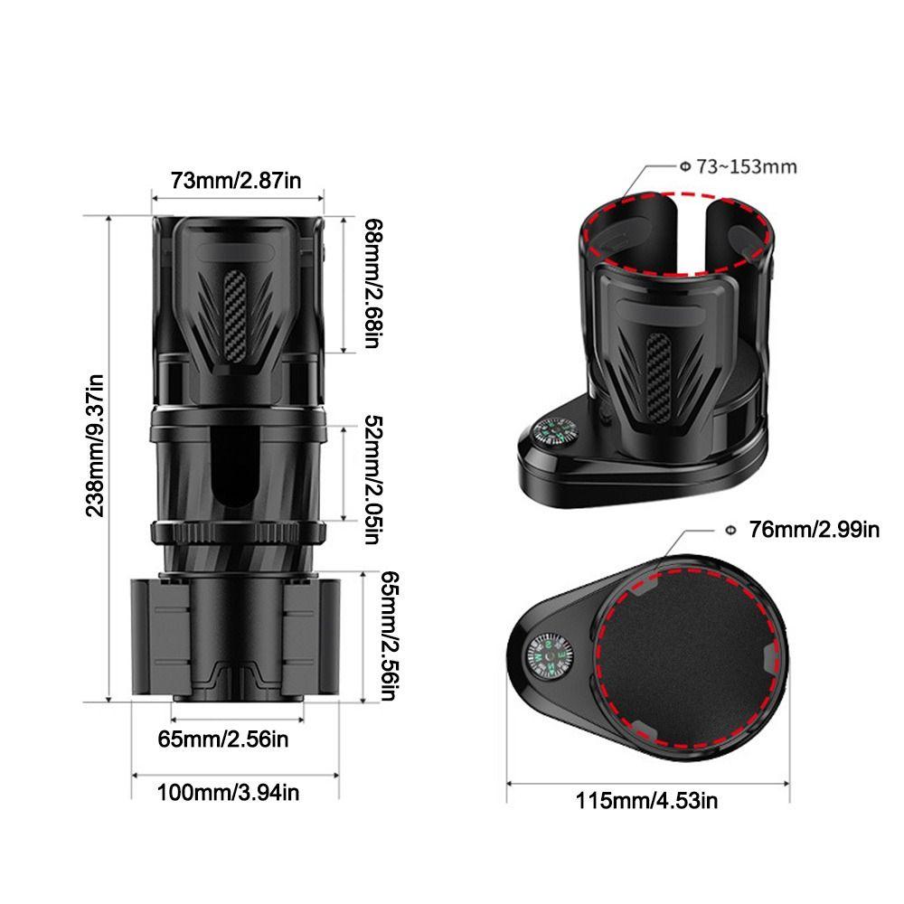 Non-Slip Car Cup Holder With Compass Auto Styling Supplies Vehicle Water Cups Bracket  Car Interior