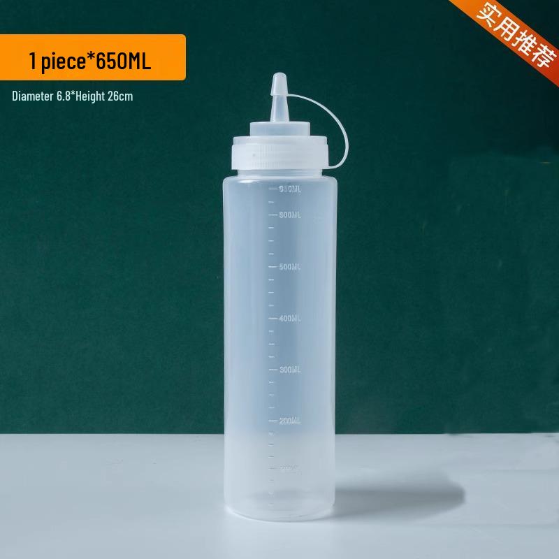 Multi-Purpose Squeeze Bottle with Icing Tip for Sauces and Dressings