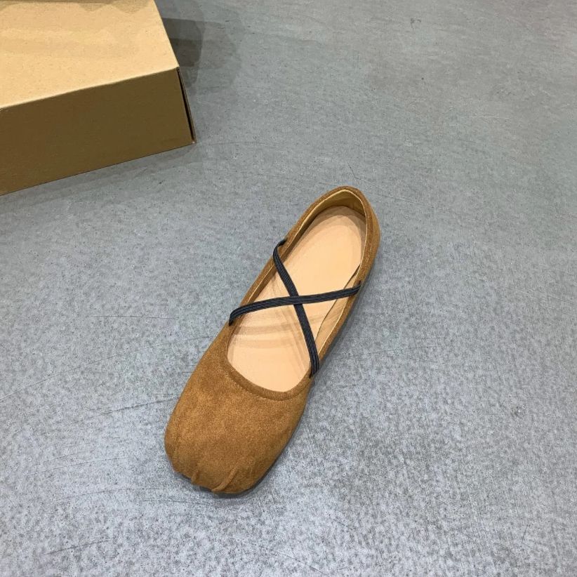 Fashion Bailamos New Brand Women Flats Fashion Square Toe Shallow Mary Jane Shoes Soft Casual Ballet Shoes Slingback Shoes