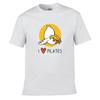 I LOVE PILATES Falling Chicken Printed T-shirt Men Women T-shirts Summer Cotton Tops Cotton Loose Street Hip Hop T-Shirts