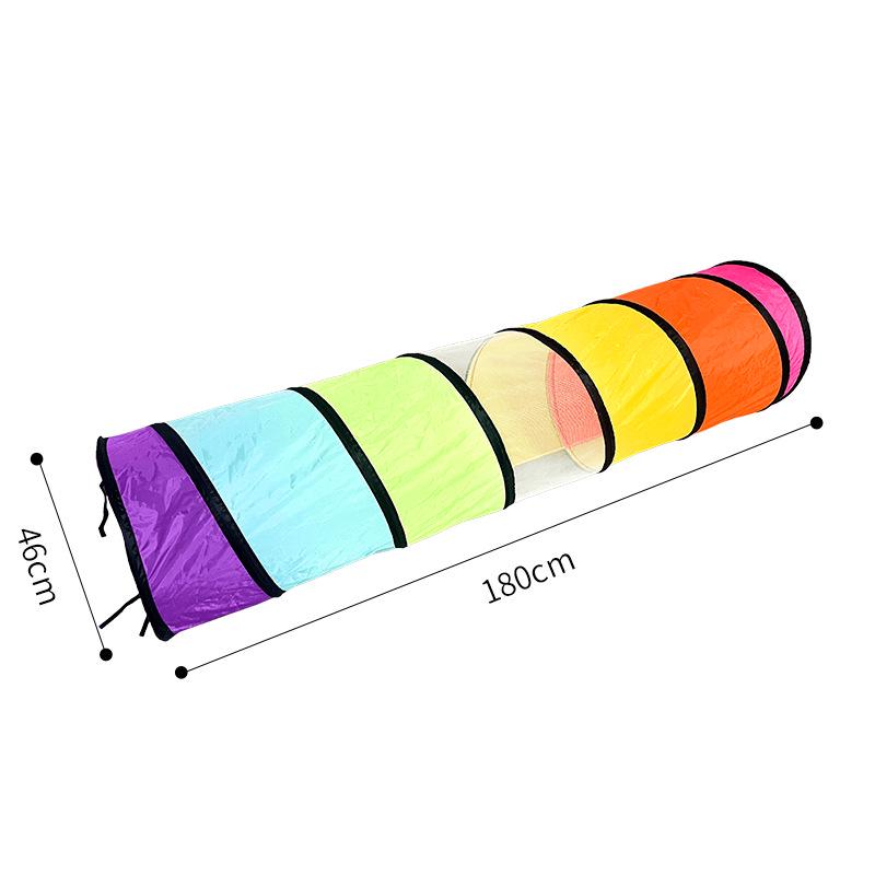 Rainbow Tunnel: Quick-Open, Compact, Easy-Fold Play Tunnel for Kids